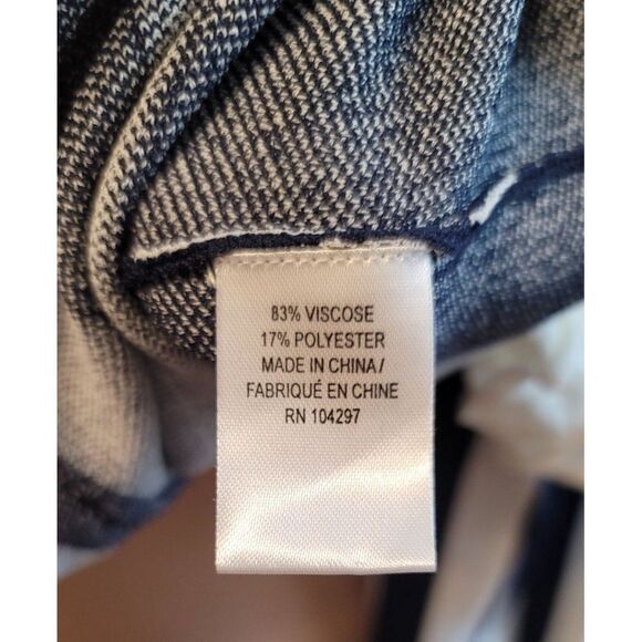 Milly Abstract Ruffled Striped Women's Pullover Size 6 - Picture 5 of 9